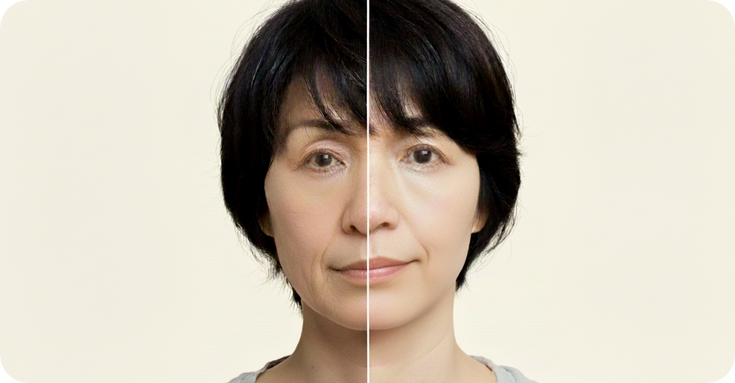 美肌を気にする女性