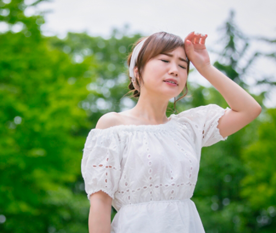 しんどそうな女性