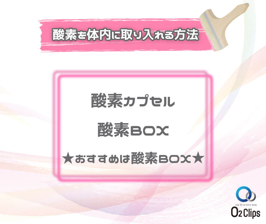 酸素を体内に取り入れる方法。酸素カプセル・酸素BOX★おすすめは酸素BOX★
