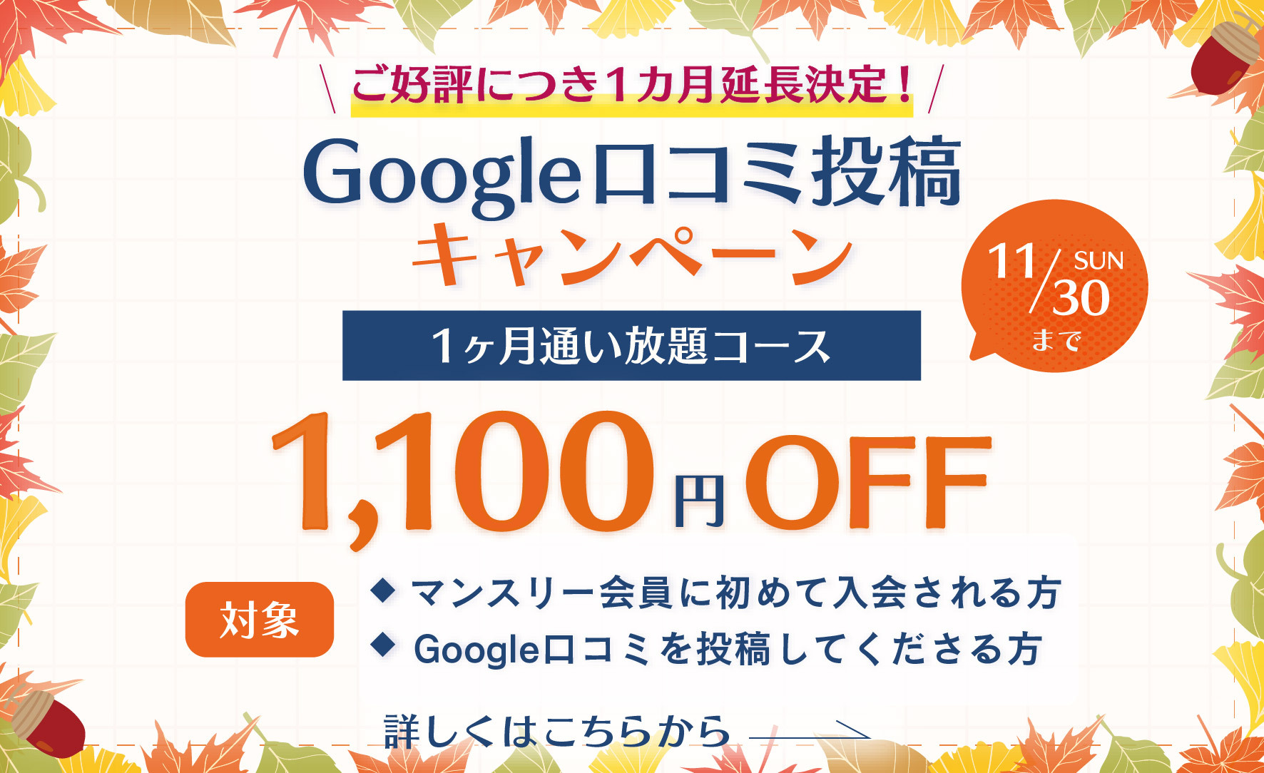 1か月通い放題コース